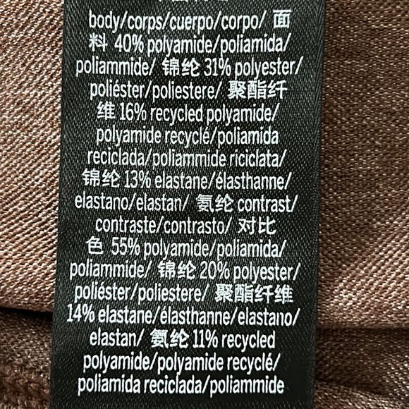 VS PINK ACTIVE High Waisted Seamless Lite Brown Bike Shorts w Hidden Pocket RARE - Picture 9 of 9